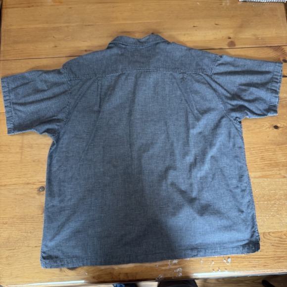 Vintage Route 66 Button Up Short‎ Sleeve Shirt Men's XL Blue Black White 1990's - Picture 11 of 13